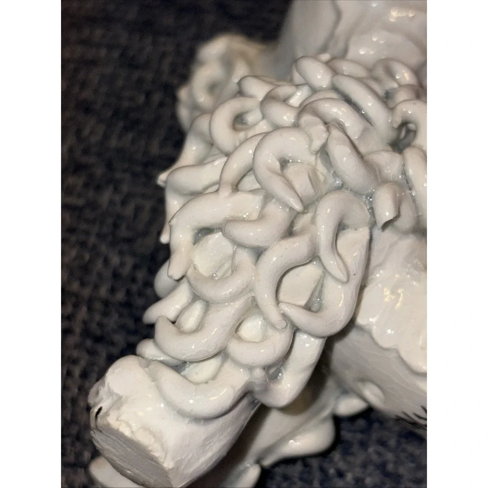 VTG Italian Porcelain Spaghetti Poodle Dog Figurines Set of 2